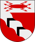 Trollhättans stads stadsvapen.